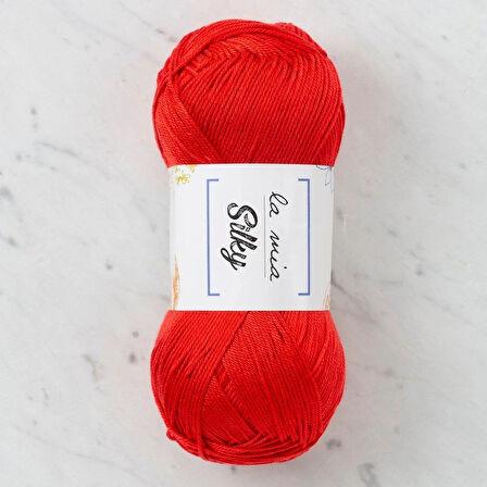 Leyloş Silky Kırmızı El Örgü İpi - L004 - 33676