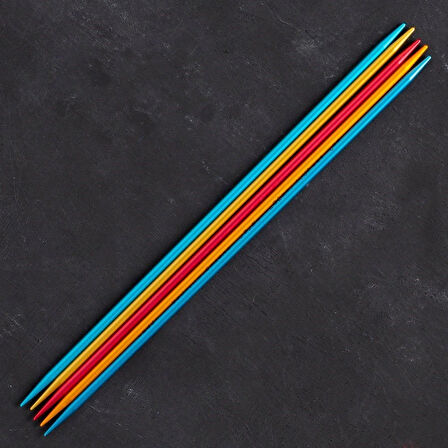 Leyloş Colibri 3,5mm 20cm Renkli Çorap Şişi - 204-7