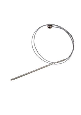 Misinalı Çelik Stoplu Tığ Şiş 7 Numara 60 Cm