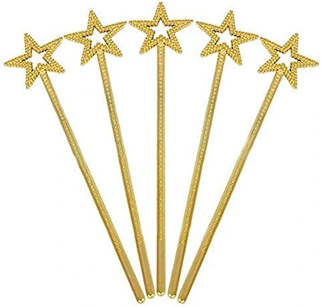 Altın Renk Yıldız Peri Asası