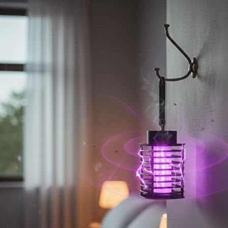 Leyloş Otomatik Akıllı Sivrisinek Öldürme Lambası Şarj Elektrik Çarpması Sivrisinek Kovucu Lamba Öldürmek Masaüstü Duvar Asmak Sinek Kıran Y20