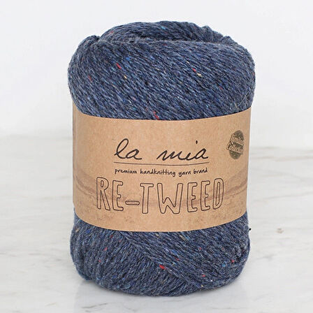 Leyloş Re-tweed Lacivert Melanj El Örgü İpi - L108 - 34412