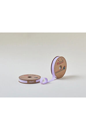 Leyloş Çizgili Katlı C07 Lila 2 Cm 25 Metre %65 Koton %35 Polyester