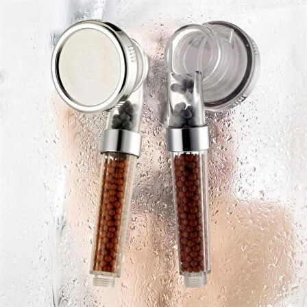 Leyloş %50 Su Tasarruflu Ve Arıtmalı Doğal Taşlı Banyo El Duş Başlığı