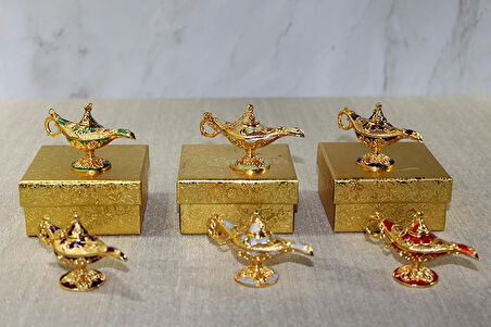 Mineli Metal Alaaddin Lambası Model 2