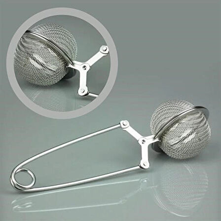 Leyloş Paslanmaz Metal Pratik Kolay Bitki Çayı Demleme Süzgeci Aparatı