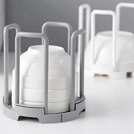 Leyloş Tabak Bardak Kase Standı Bulaşık Kurutma Tutucu Mutfak Düzenleyici Organizatör