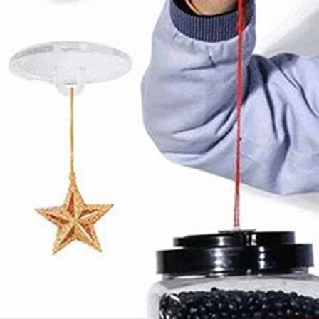 Leyloş 20 Adet Şeffaf Yuvarlak 3 Cm Çaplı Güçlü Disk Yapışkanlar