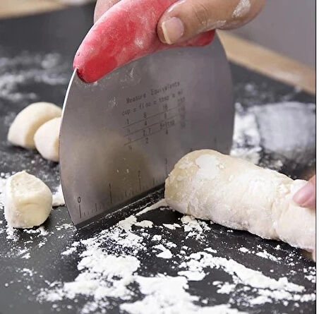 Paslanmaz Çelik Hamur Kesme Ve Şekillendirme Spatulası