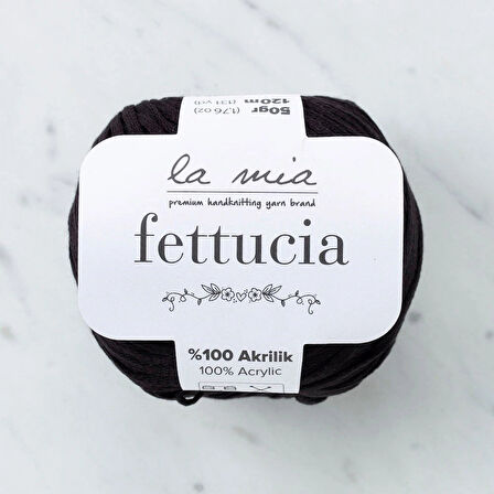Leyloş Fettucia Siyah El Örgü İpi - L006 - 33876