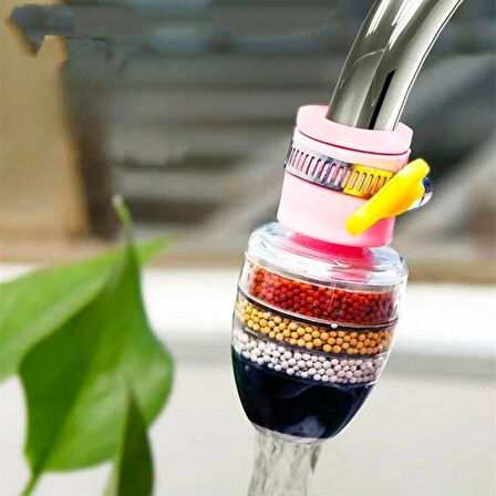 Leyloş 6 Katmanlı Musluk Ucu Filtreli Su Tasarruflu Hijjenik Musluk Başlığı