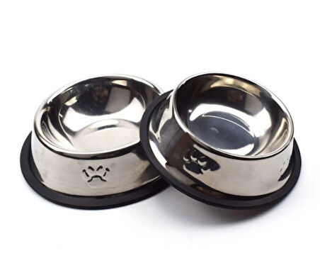 Paslanmaz Çelik Metal Mama Kabı 18 Cm.