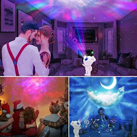 Leyloş Stickerlı ,kumandalı Astronot Model Gece Lambası