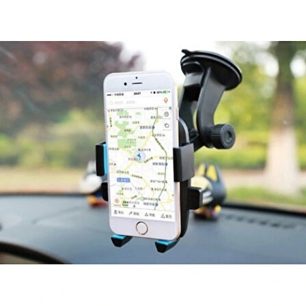 Araç İçi Cam Ve Torpido Vantuzlu Telefon Tutucu