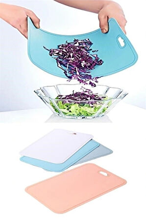 Leyloş Bükülebilir Esnek Kesme Matı Meyve Sebze Doğrama Kesme Tahtası 20x30 Cm