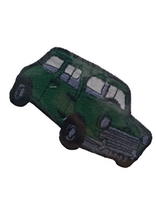 Aplike Ütü İle Yapışan Araba Yeşil 1969 Arma 3x4 Cm
