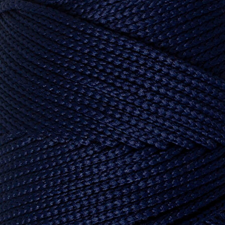 Leyloş Polyester Soft Macrame Koyu Lacivert El Örgü İpi - Lm030 - 34436