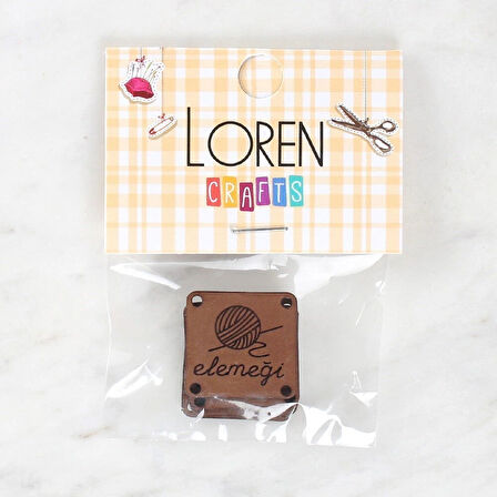 Leyloş Crafts Elemeği Deri Arma 5 Adet - 1589