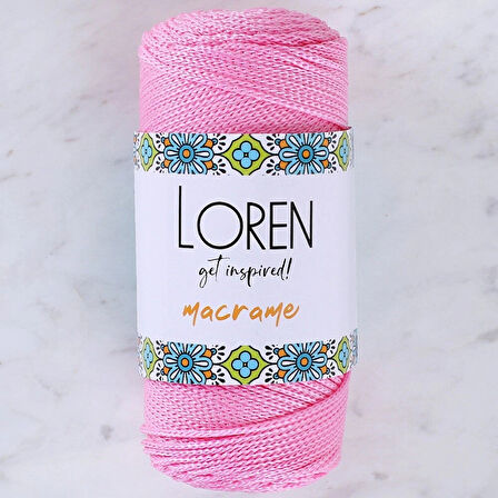 Leyloş Macrame Pembe El Örgü İpi - Rm 074 - 34332