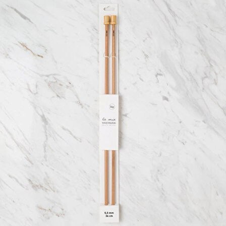 Leyloş Whitewood 5.5 Mm 36 Cm Ahşap Örgü Şişi