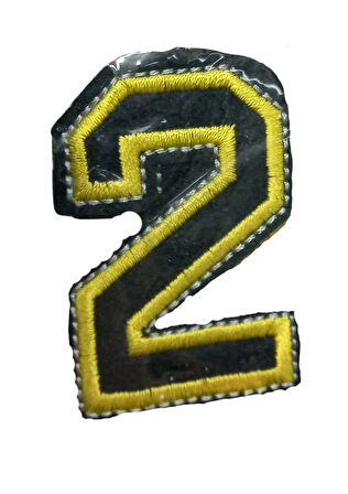 Aplike Ütü İle Yapışan 2 Rakamı Arma 2x4 Cm
