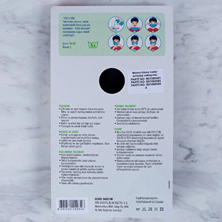 Leyloş 3 Adet Yıkanabilir Maske