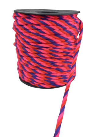 Bileklik İpi, Hediye Paketleme İpi, Şans, Bereket, Aşk, Şifa, Güç 5 Mm Pamuk  5 Metre Fuşya