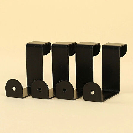 Leyloş Home Siyah Metal Kapı Askılığı