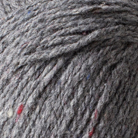 Leyloş Re-tweed Gri Melanj El Örgü İpi - L149 - 34404