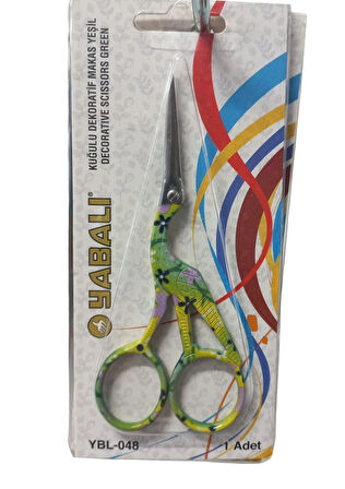 Nakış Makası Kuğulu Dekoratif Makas Yeşil Ybl-048 Model 6