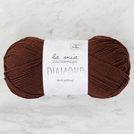 Leyloş Diamond Koyu Kahverengi El Örgü İpi - L158 - 33732