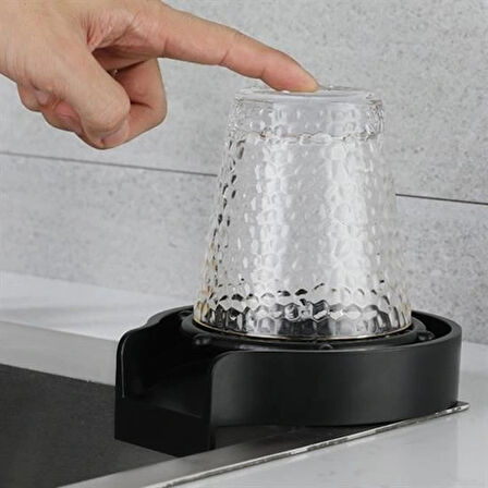 Leyloş Yüksek Basınçlı Otomatik Bardak Yıkama Aparatı Mutfak Lavaboları İçin Hızlı Kupa Durulayıcı