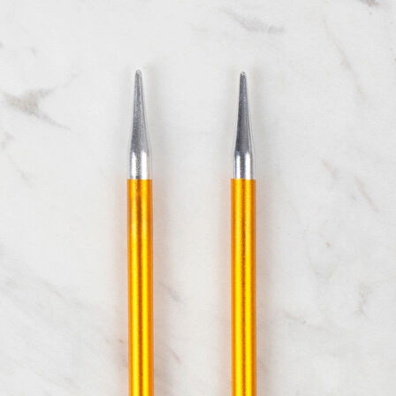 Leyloş Rythm 6mm Sarı Renkli Metal Örgü Şişi