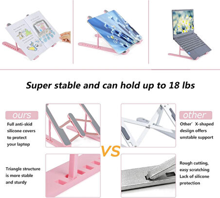 Ayarlanabilir Laptop Standı 7 Kademe