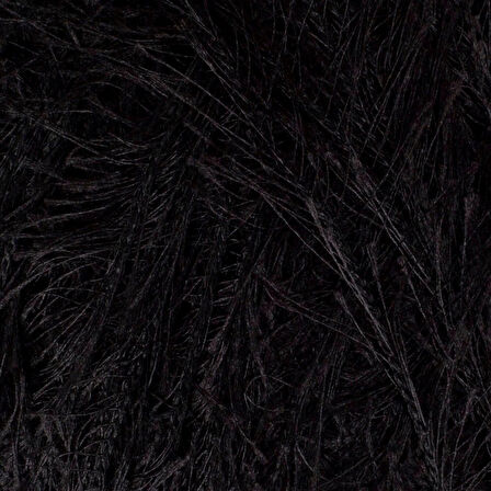 Leyloş Furry Siyah El Örgü İpi - Rf1001 - 34066