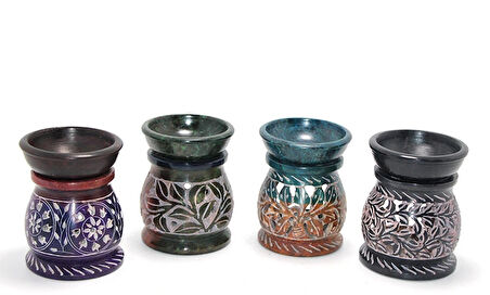 Obsidian Taşı Buhurdanlık Model 4