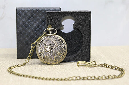 Özel Kutulu Kızılderili Köstekli Saat