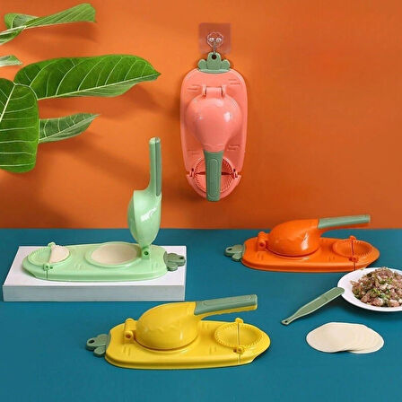 Leyloş Havuç Tasarımlı Şık  Pratik  Börek Mantı Hamuru Presleme  Börek Yapma Kalıbı