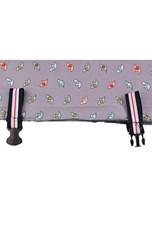 Leyloş Kullanışlı Bebek Emzirme Önlüğü Kuş Desenli