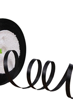 Saten Kurdele 3 Mm Siyah 2 Metre