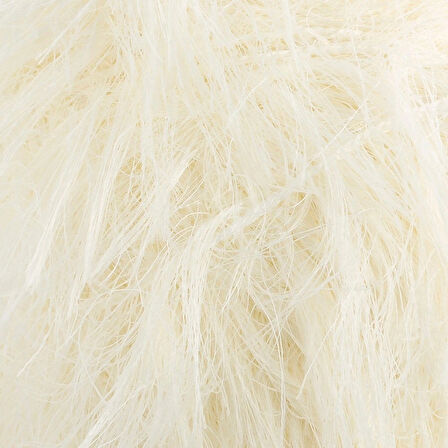 Leyloş Luna Tavşan Tüyü Krem El Örgü İpi - R083 - 34005