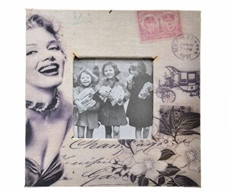 Leyloş Decotown Marilyn Monroe Tasarım Ahşap Resim Fotoğraf Çerçevesi