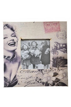 Leyloş Decotown Marilyn Monroe Tasarım Ahşap Resim Fotoğraf Çerçevesi