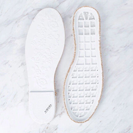 Leyloş Dar Hasır Espadril / Ayakkabı Tabanı 40 Numa