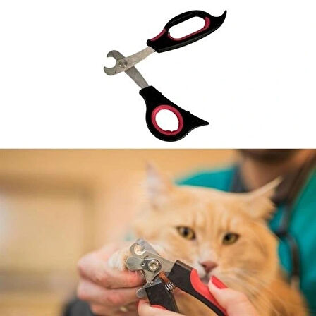 Leyloşbüyük Irk Köpek Kedi Çelik Uçlu Evcil Hayvan Tırnak Makası Pati Bakım Aleti Ergonomik Kaymaz