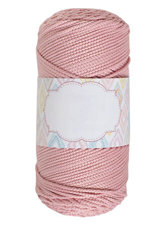 Makrome İpi 3mm Polyester Açık Pembe