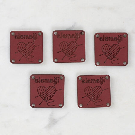 Leyloş Crafts Elemeği Deri Arma 5 Adet - 1570