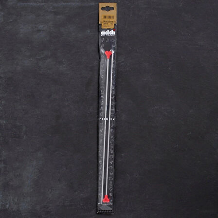 Leyloş Kalpli 3mm 35cm Klasik Alüminyum Örgü Şişi -