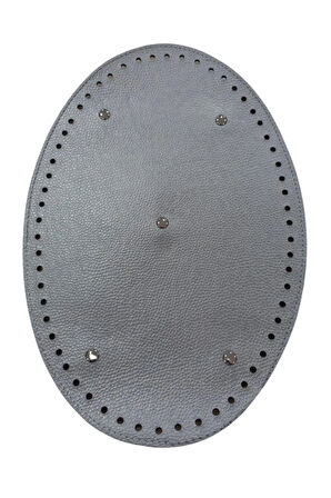 Çanta Tabanı Oval 20 Cm Gümüş