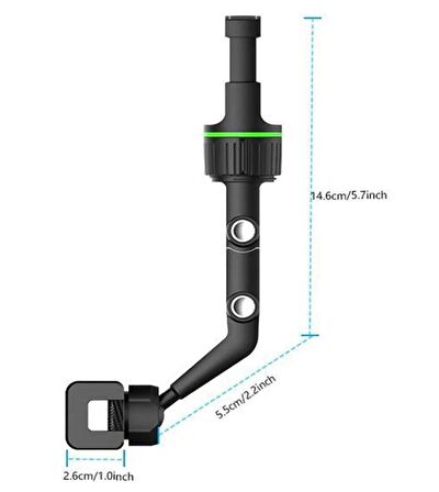 Araba için Dikiz Aynası Telefon Tutucu, 360° Araba Dikiz Aynası tutucu